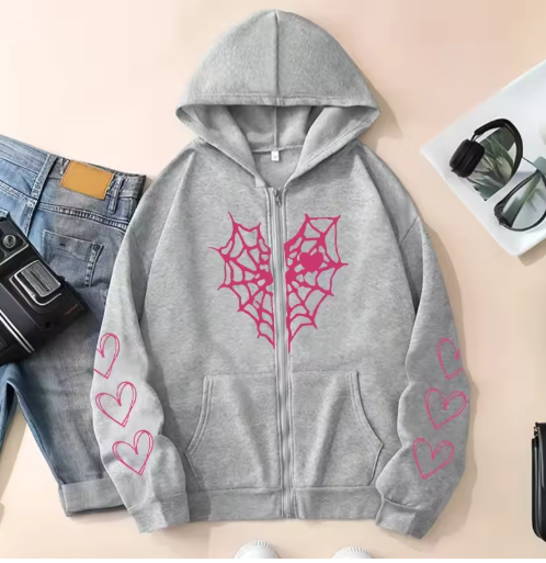 Chic & Comfy – Women’s Zip-Up Hoodie Jacket for Everyday Style