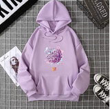 Playful & Pretty – Cherry Blossom Balloon Hoodie for Women