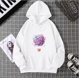 Playful & Pretty – Cherry Blossom Balloon Hoodie for Women