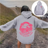 Women's Letter Print Hoodie – Casual Long-Sleeve Pullover with Pockets