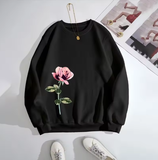 Women's Printed Pullover Sweatshirt – Comfy O-Neck Top for Casual Sports & Everyday Wear