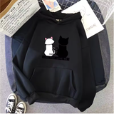 Women's Cute Printed Sweatshirt – Casual Pullover Hoodie for Daily Comfort