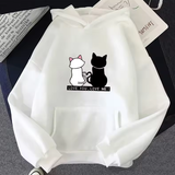 Women's Cute Printed Sweatshirt – Casual Pullover Hoodie for Daily Comfort