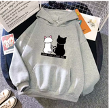 Women's Cute Printed Sweatshirt – Casual Pullover Hoodie for Daily Comfort
