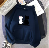 Women's Cute Printed Sweatshirt – Casual Pullover Hoodie for Daily Comfort