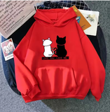Women's Cute Printed Sweatshirt – Casual Pullover Hoodie for Daily Comfort