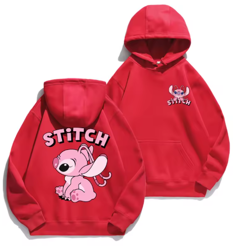 Disney Stitch Hoodie – Cozy Cartoon Pullover for Couples