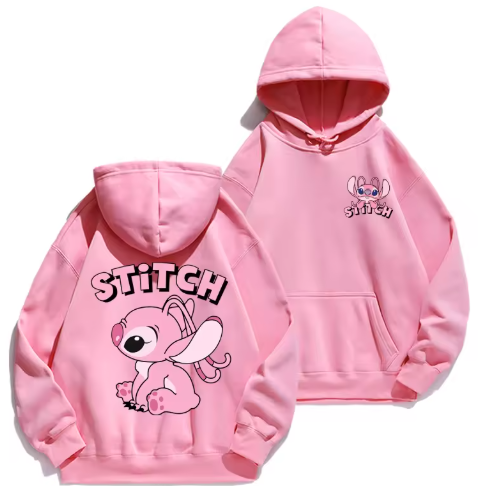 Disney Stitch Hoodie – Cozy Cartoon Pullover for Couples