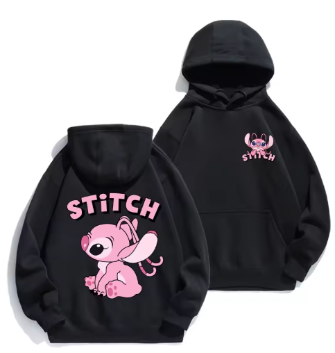 Disney Stitch Hoodie – Cozy Cartoon Pullover for Couples