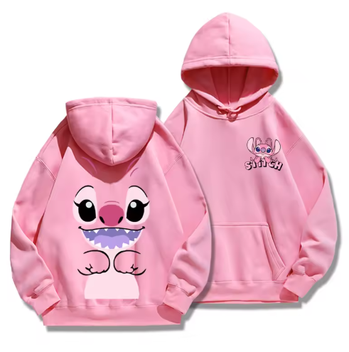 Disney Stitch Hoodie – Cozy Cartoon Pullover for Couples