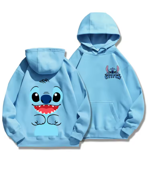 Disney Stitch Hoodie – Cozy Cartoon Pullover for Couples