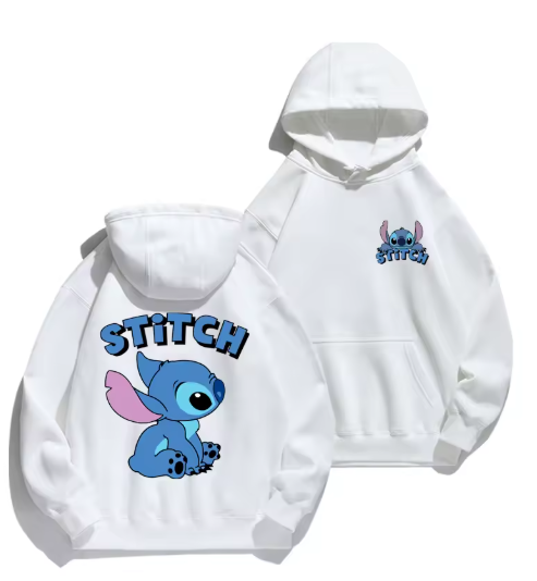 Disney Stitch Hoodie – Cozy Cartoon Pullover for Couples