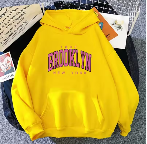 Women's Letter Print Sweatshirt – Warm and Comfy Pullover Hoodie