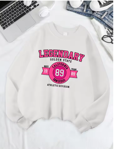 Women's "Legendary Team 89" Sweatshirt – Warm Fleece Crewneck Pullover