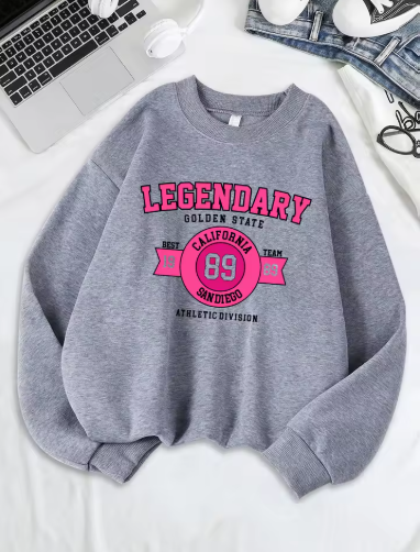 Women's "Legendary Team 89" Sweatshirt – Warm Fleece Crewneck Pullover