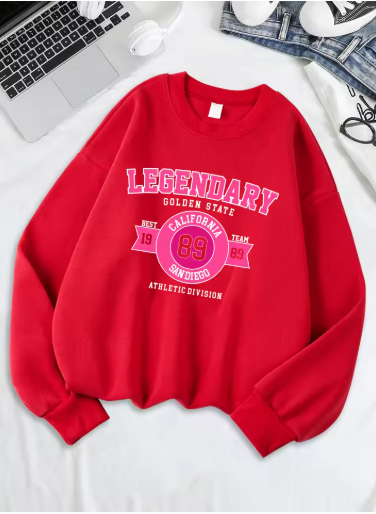 Women's "Legendary Team 89" Sweatshirt – Warm Fleece Crewneck Pullover