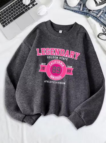 Women's "Legendary Team 89" Sweatshirt – Warm Fleece Crewneck Pullover