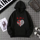 Y2K Skeleton Zip-Up Hoodie – Oversized Gothic Streetwear for Women