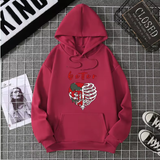 Y2K Skeleton Zip-Up Hoodie – Oversized Gothic Streetwear for Women