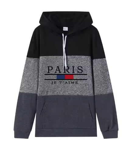 Women's Casual Sporty Hoodie – Paris-Inspired Autumn/Winter Fashion