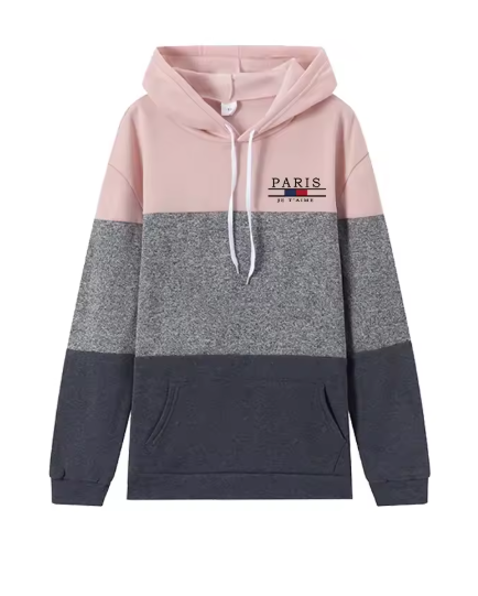 Women's Casual Sporty Hoodie – Paris-Inspired Autumn/Winter Fashion