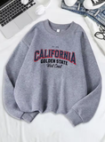 California Golden State West Coast Printed Sweatshirt – Women's Loose Fit Fleece Hoodie