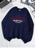 California Golden State West Coast Printed Sweatshirt – Women's Loose Fit Fleece Hoodie