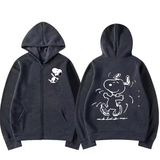 Snoopy Cartoon Zip-Up Hoodie – Oversized Unisex Jacket for Spring & Autumn