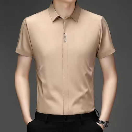 Men’s Business Casual Short Sleeve Shirt – Wrinkle-Free & Comfortable