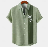 African Tribal-Inspired 3D Cotton & Linen Short-Sleeved Shirt – Modern, Breathable & Best-Selling Summer/Autumn Style