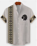 New Men's 3D Casual Street Style Short Sleeve Shirt – Comfortable Cotton & Linen Hawaiian Top for Summer
