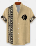 New Men's 3D Casual Street Style Short Sleeve Shirt – Comfortable Cotton & Linen Hawaiian Top for Summer