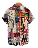 Men’s 3D Graffiti Oil Painting Shirt – Streetwear Hawaiian Casual Lapel Top (Plus Size Available)