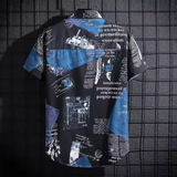 Men’s Printed Short Sleeve Shirt – Lightweight Beach & Leisure Essential
