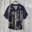 Men's Summer Bamboo Linen Henley Shirt – Casual, Loose Fit, S-5XL