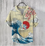 Men's Summer Bamboo Linen Henley Shirt – Casual, Loose Fit, S-5XL