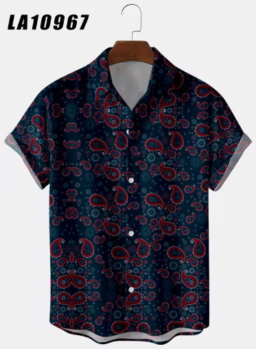 Men's Creative Panda Print Hawaiian Shirt – Retro Harajuku Streetwear Summer Beach Style