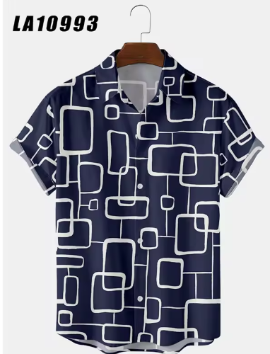 Men's Creative Panda Print Hawaiian Shirt – Retro Harajuku Streetwear Summer Beach Style