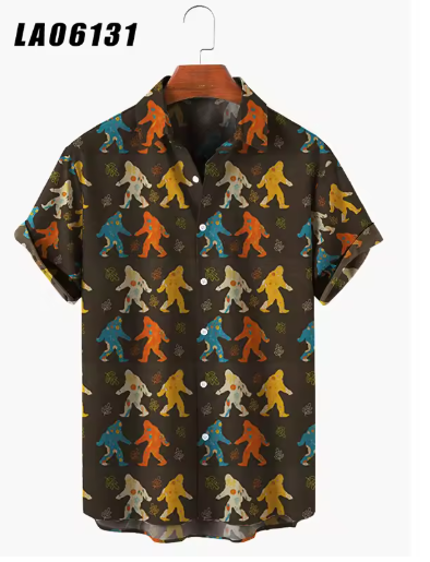 Men's Creative Panda Print Hawaiian Shirt – Retro Harajuku Streetwear Summer Beach Style