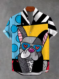 New Men's Oversized Short-Sleeve Shirt with Ukiyo-e Print – Stylish Summer Wear