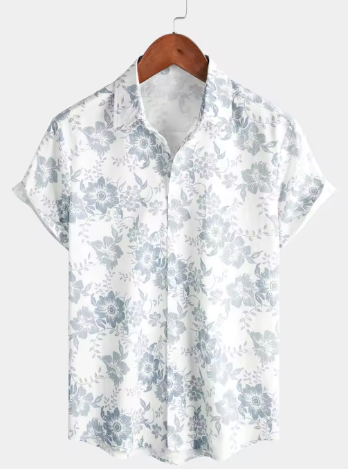 Men's Oversized Ukiyo-e Shirt – Elegant Summer Streetwear