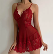Sexy Lace G-String Nightgown Set – Ultra-Thin Sheer Summer Lingerie for Women