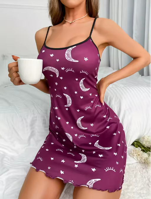 Ny Stil Dam Pyjamas – Mjuk Camisole Pyjamas för Hemmet | Women's New Style Camisole Pajamas – Casual & Comfortable