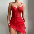 Lace Halter Nightgown & Lingerie Set – Light, Sexy & Elegant