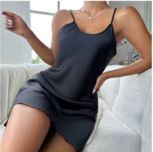 Flowy Wrap Nightdress – Soft Elegance for Day and Night