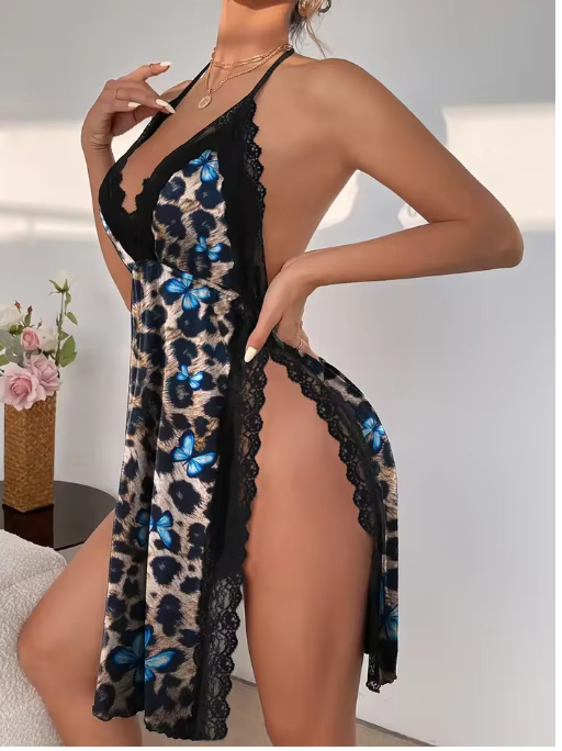 Soft and Sexy Loose-Fit Nightgown for Relaxed Evenings