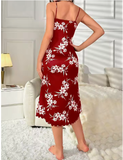Elegant Floral Camisole Pajama Set – Soft & Casual Comfort
