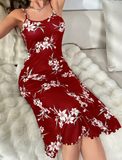 Elegant Floral Camisole Pajama Set – Soft & Casual Comfort