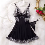 Sheer Elegance – Sexy Lace Lingerie Set with Ruffle Details
