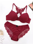 Delicate Allure – Lace Lingerie Set with Butterfly Back